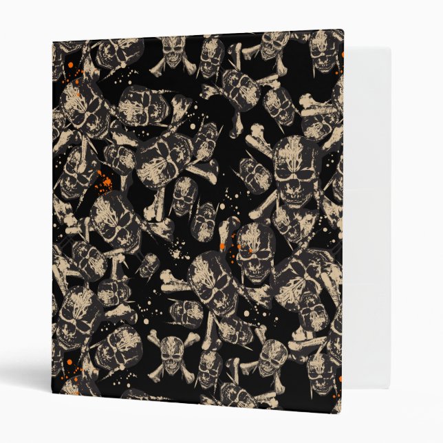 Live To Tell The Tale Pattern 3 Ring Binder (Front/Inside)