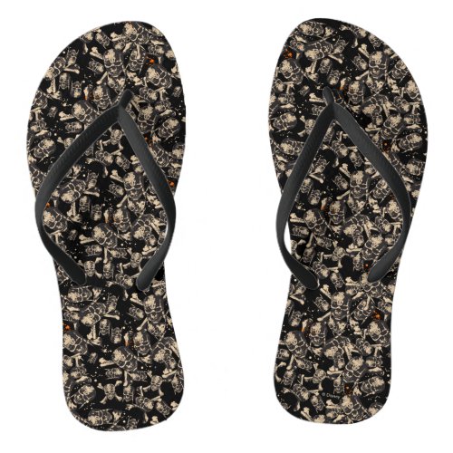 Live To Tell The Tale Pattern Flip Flops