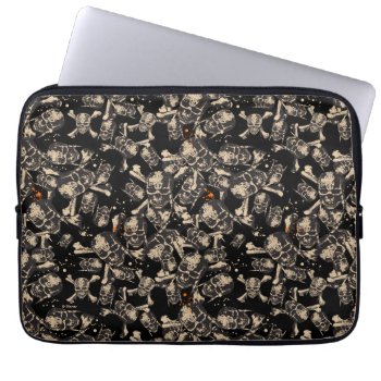 Live To Tell The Tale Pattern Laptop Sleeve by DisneyPirates at Zazzle
