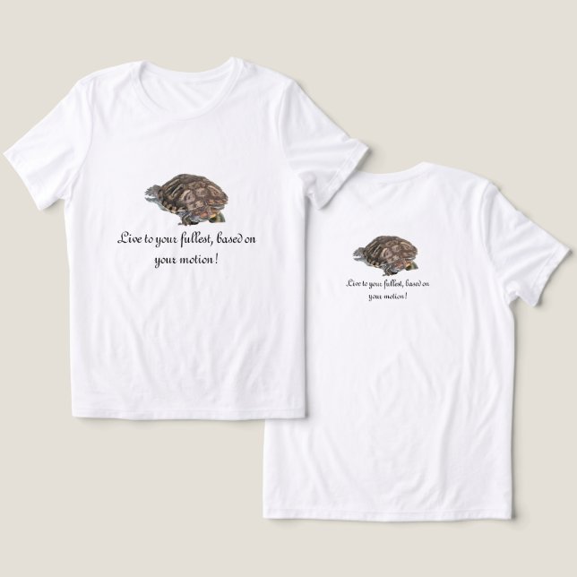 Live to.., Women's Basic T-Shirt Tri-Blend Shirt (Design Front & Back)