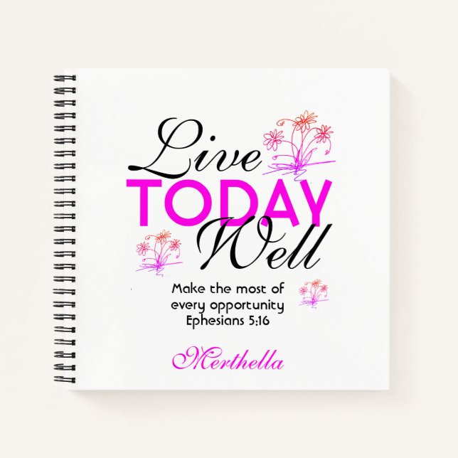 LIVE TODAY WELL Christian Journal (Front)