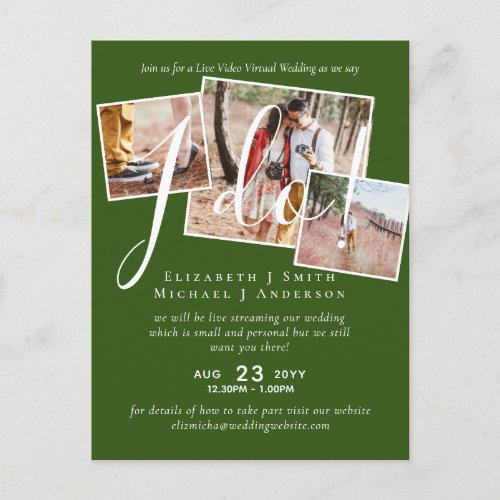 Live Video Chat Wedding or Couples Shower Invites
