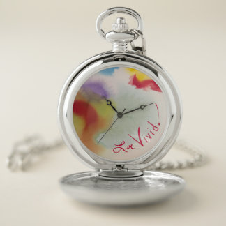 Live Vivid! Pocket Watch