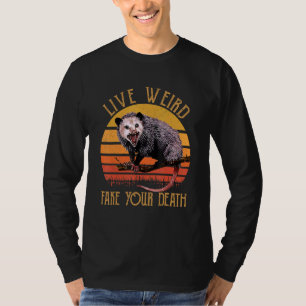 Live Weird Fake Your Death Vintage T-Shirt