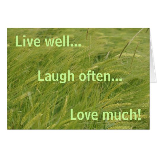 live well... cards (Front Horizontal)