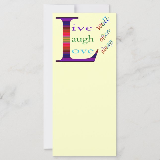 Live Well, Laugh Often, Love Always by STaylor (Front)