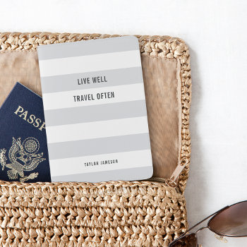 Live Well  Travel Often Passport Holder by RedwoodAndVine at Zazzle
