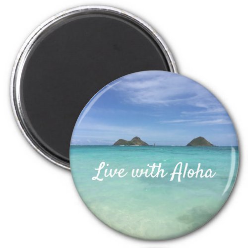 Live with Aloha Hawaii Magnet