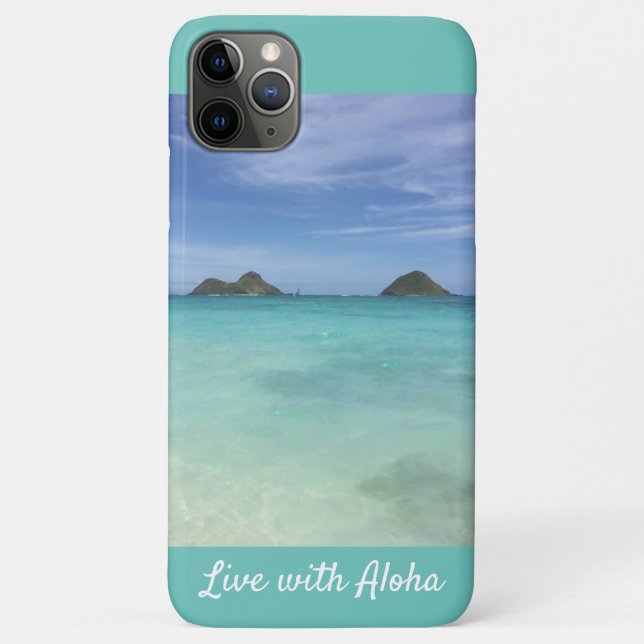 Live with Aloha Kailua, Oahu iPhone / iPad case (Back)