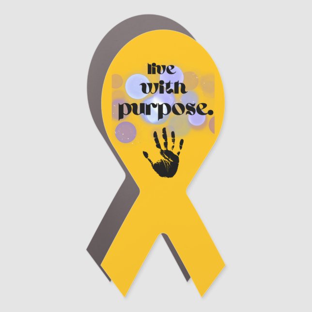 live with purpose car magnet (Front)