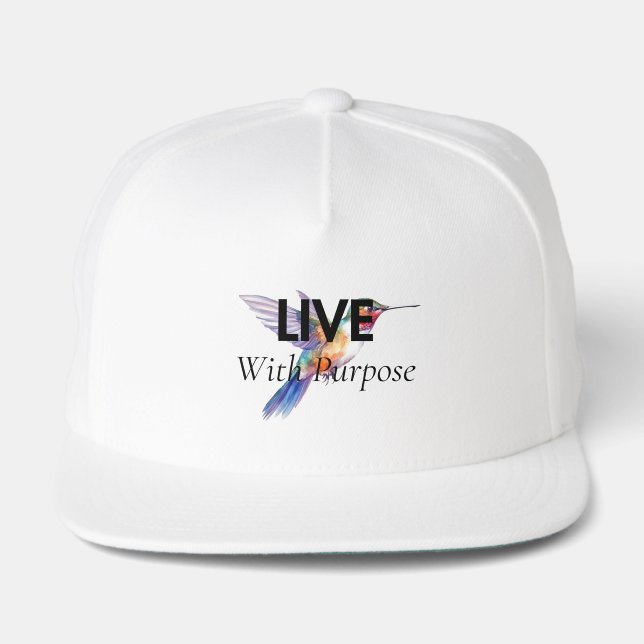 Live With Purpose Hat | AMAR Prints (Front)