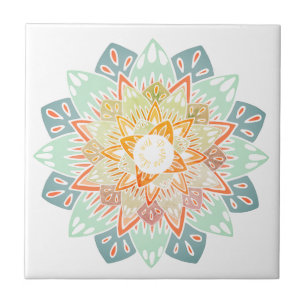 Live with Purpose Mandala Ceramic Tile