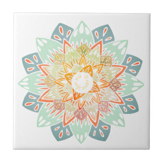 Live with Purpose Mandala Ceramic Tile