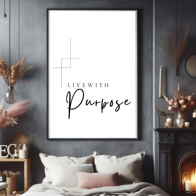 Live with Purpose Printable wall art, Poster (Creator Uploaded)