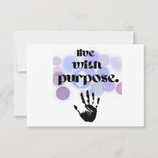 live with purpose RSVP card
