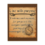 Live With Purpose Wood Wall Art