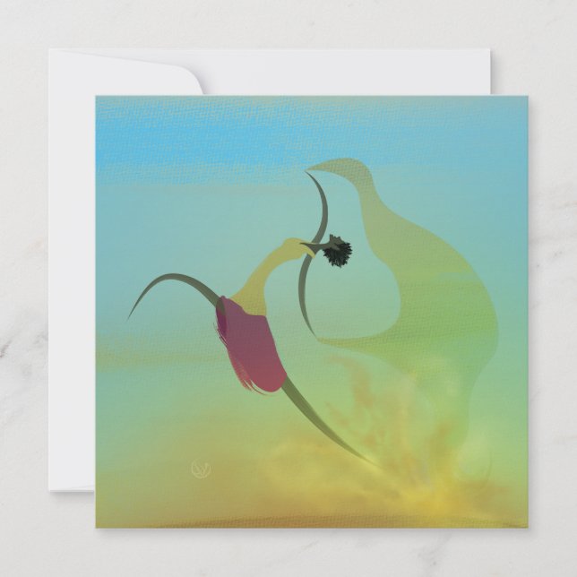 "Live without forgetting" wish card (Front)