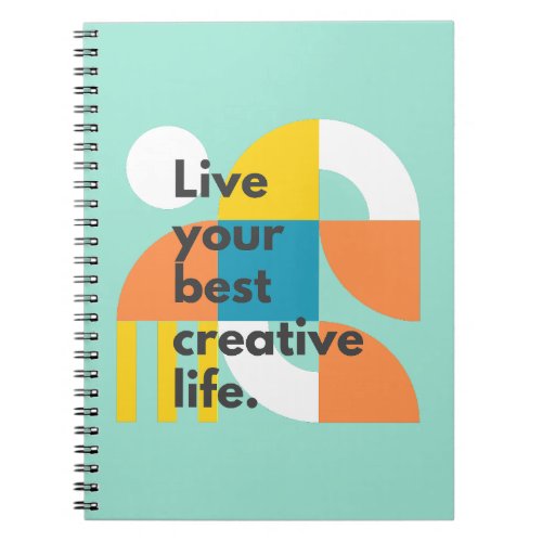 Live your best creative life Spiral Photo Notebook