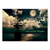 Live your dream Grusskarte (Front Horizontal)