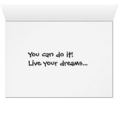 Live your dreams cards (Inside Horizontal (Bottom))