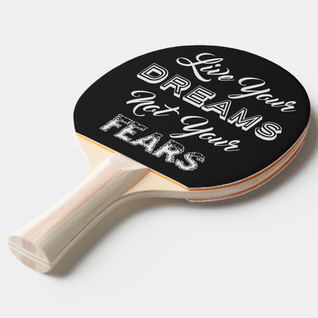 Live Your Dreams custom monogram & color paddle (Front Angle)