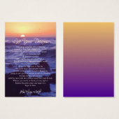Live Your Dreams INSPIRATIONAL CARDS (Front & Back)
