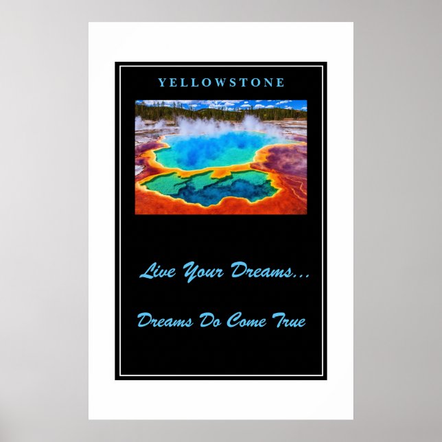 Live Your Dreams Poster Yellowstone (Front)