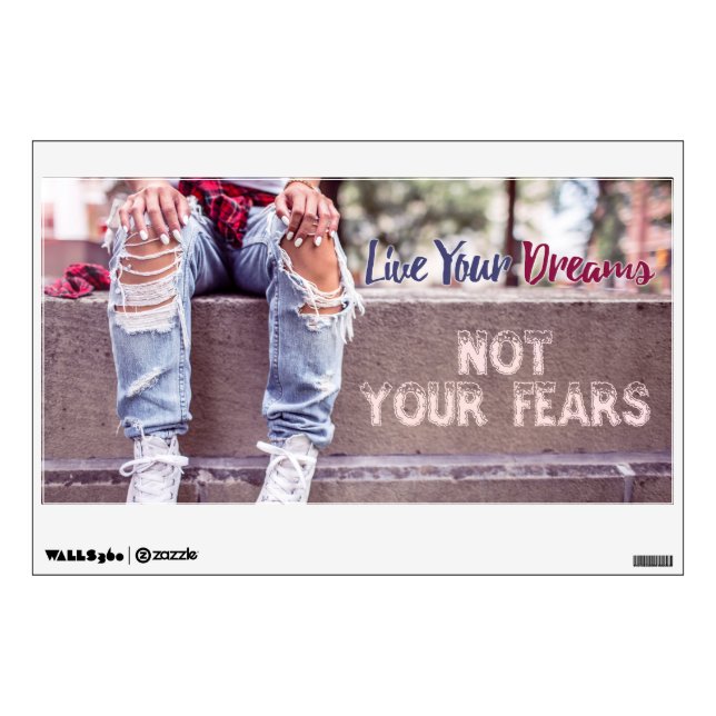 Live Your Dreams wall decals (Front)