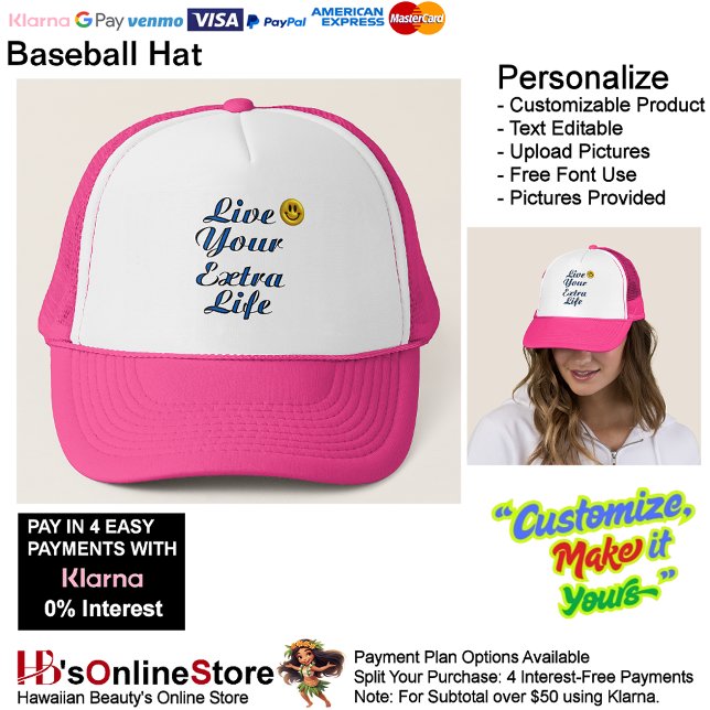 Live Your Extra Life Trucker Hat (Live Your Extra Life Hat Baseball Trucker Hat.)
