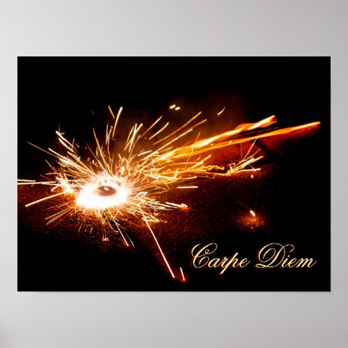 Live your life sparkling like a firework poster