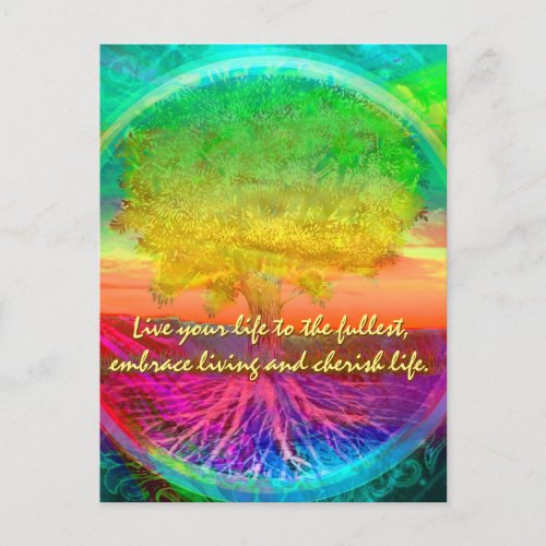 Live Your Life to the Fullest Postcard