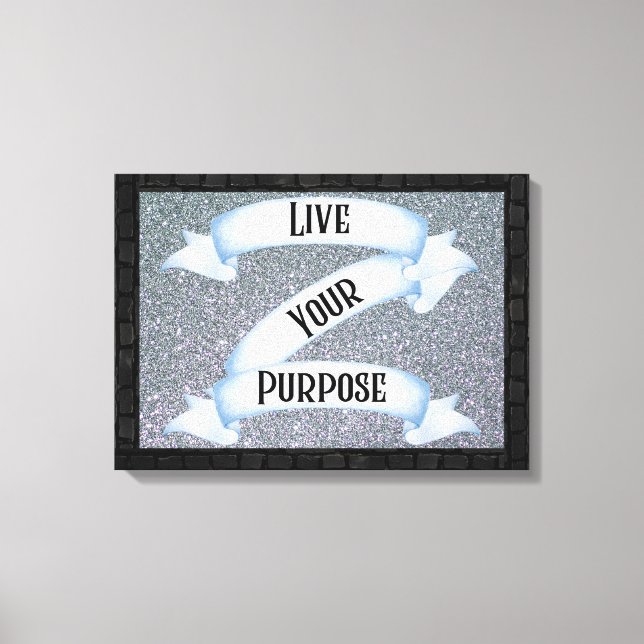 Live Your Purpose Banner Wall Art (Front)