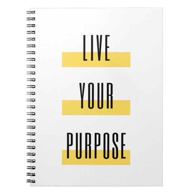 Live Your Purpose Notebook (Front)