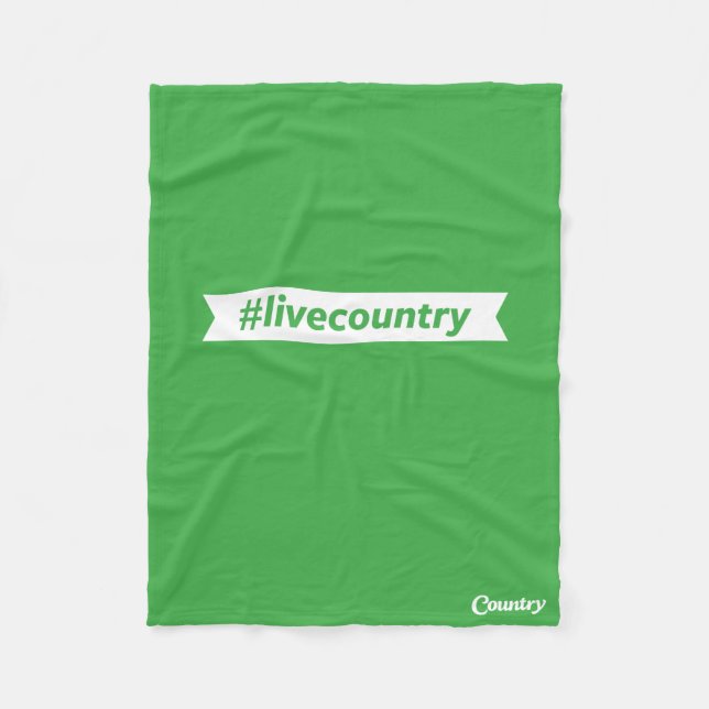 #LiveCountry Fleece Blanket (Front)