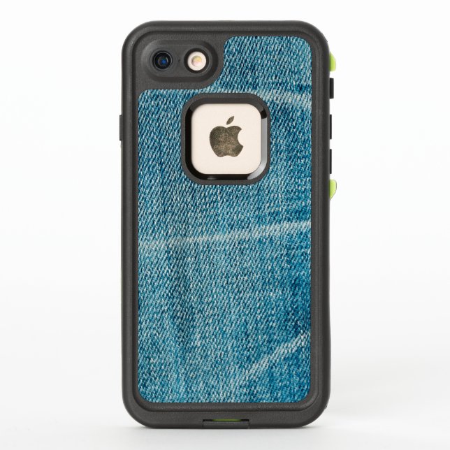 Lived In Comfortable Blue Jeans LifeProof iPhone Case (Back)