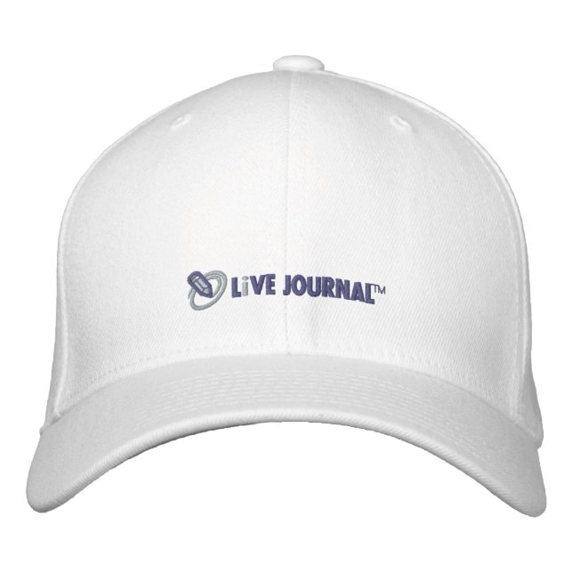 LiveJournal Logo Horizontal Embroidered Baseball Cap (Front)