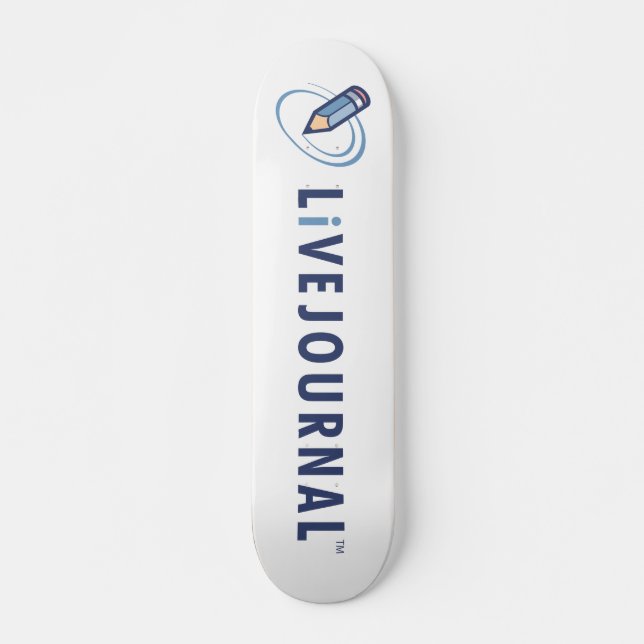 LiveJournal Logo (Horizontal) Skateboard Deck (Front)