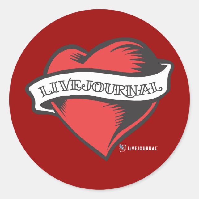 LiveJournal Tattoo Classic Round Sticker (Front)