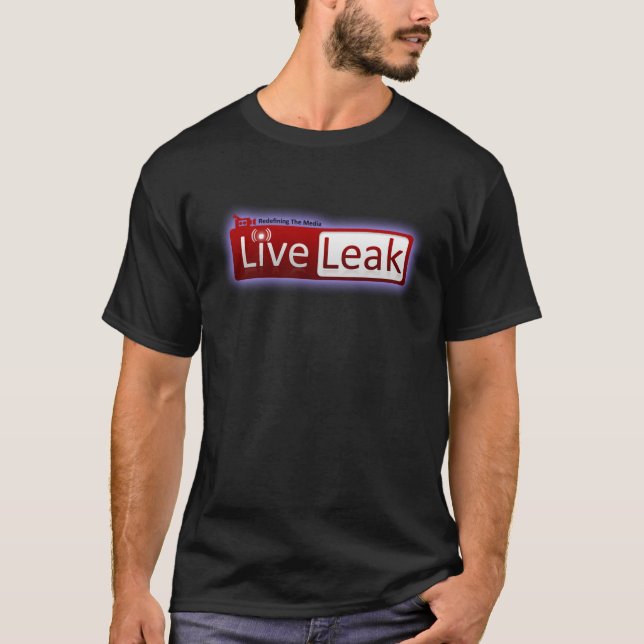 LiveLeak Logo Shirt - Black (Front)
