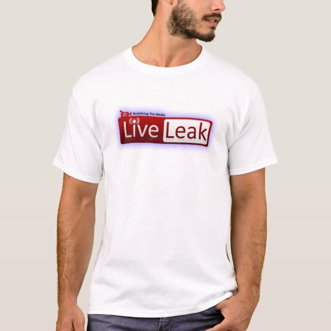 LiveLeak Logo Shirt - White (Front)