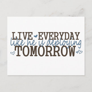 livelikehesdeploying postcard