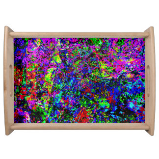Lively abstract serving tray,Blast colorful color Tray