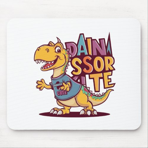 Lively and whimsical vector illustration of a chil mouse pad
