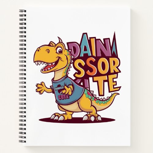 Lively and whimsical vector illustration of a chil notebook