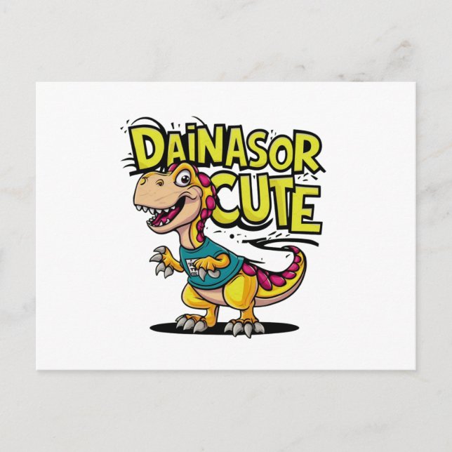 Lively and whimsical vector illustration of a chil postcard (Front)