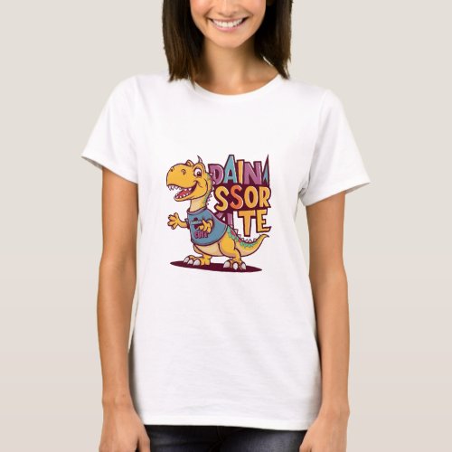 Lively and whimsical vector illustration of a chil T_Shirt