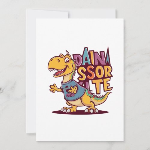 Lively and whimsical vector illustration of a chil thank you card