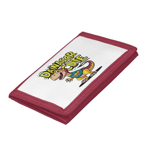 Lively and whimsical vector illustration of a chil trifold wallet