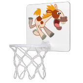 Lively Cartoon Pinto Horse Basketball Hoop (Left)