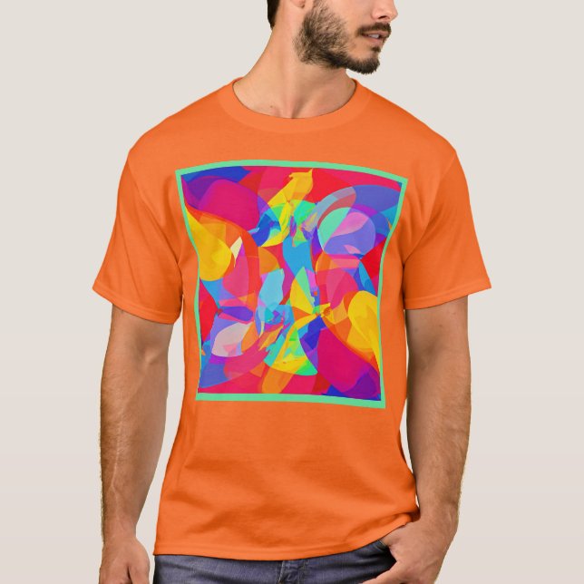 Lively Colorful Pattern Magic T-Shirt (Front)